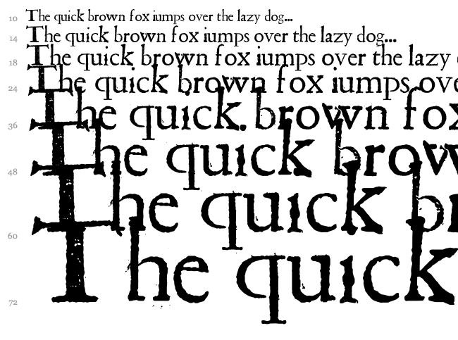 Shakespeare First Folio Font font waterfall